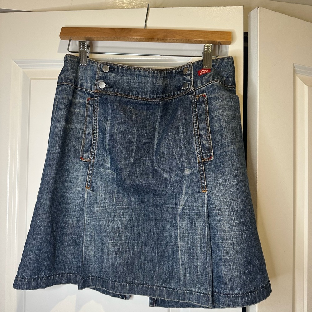 Miss Sixty Blue Denim Mini Skirt